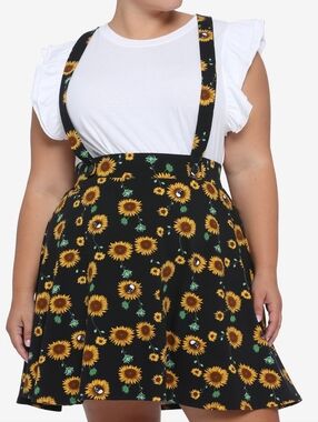 Hot Topic Sunflower & Skulls Skirt | 1